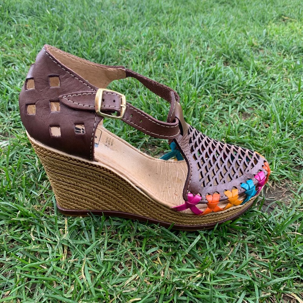 Women's Authentic Mexican leather Platform Shoes